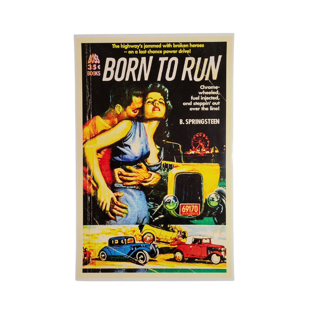 Bruce Springsteen Born to Run Pulp Novel Poster