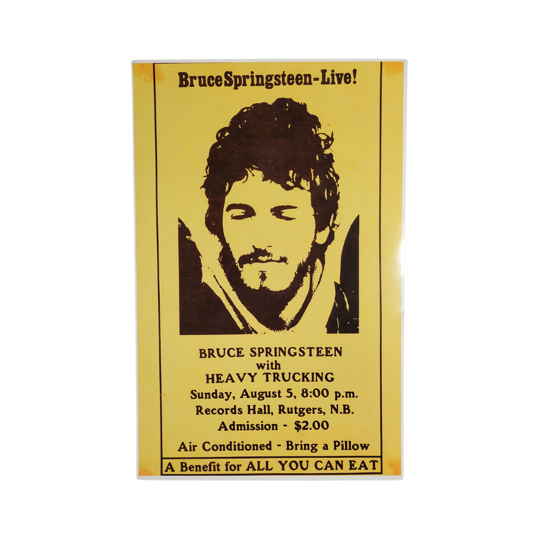 Bruce Springsteen Records Hall Show Poster