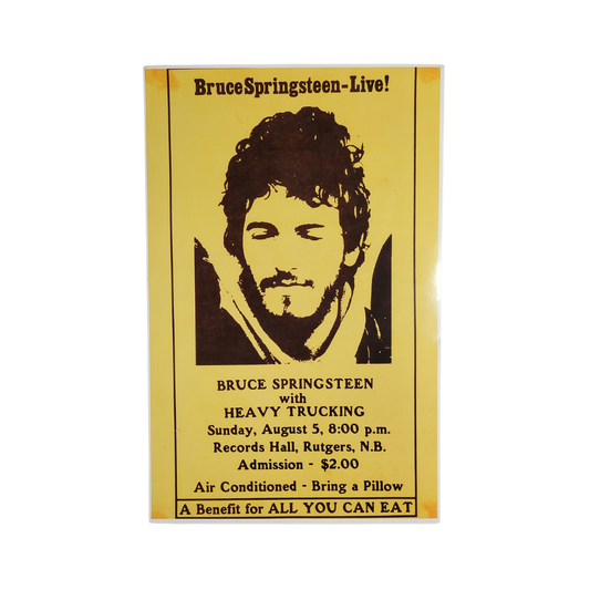 Bruce Springsteen Records Hall Show Poster