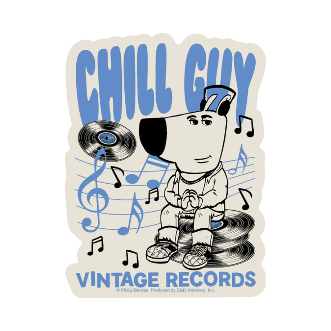Chill Guy Vintage Records Sticker – NH Vintage Vinyl