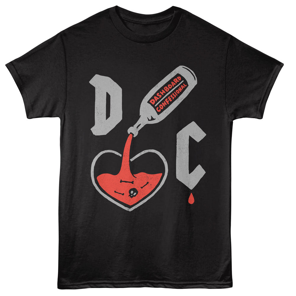 Dashboard Confessional Liquid Heart T-Shirt