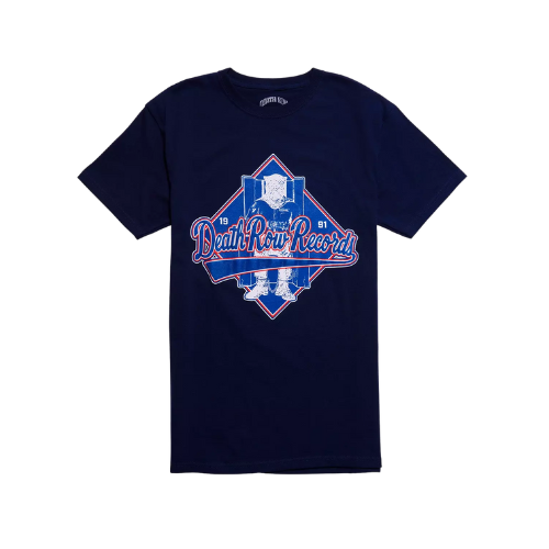 Death Row Records Puff Paint Diamond Slim Fit T-Shirt
