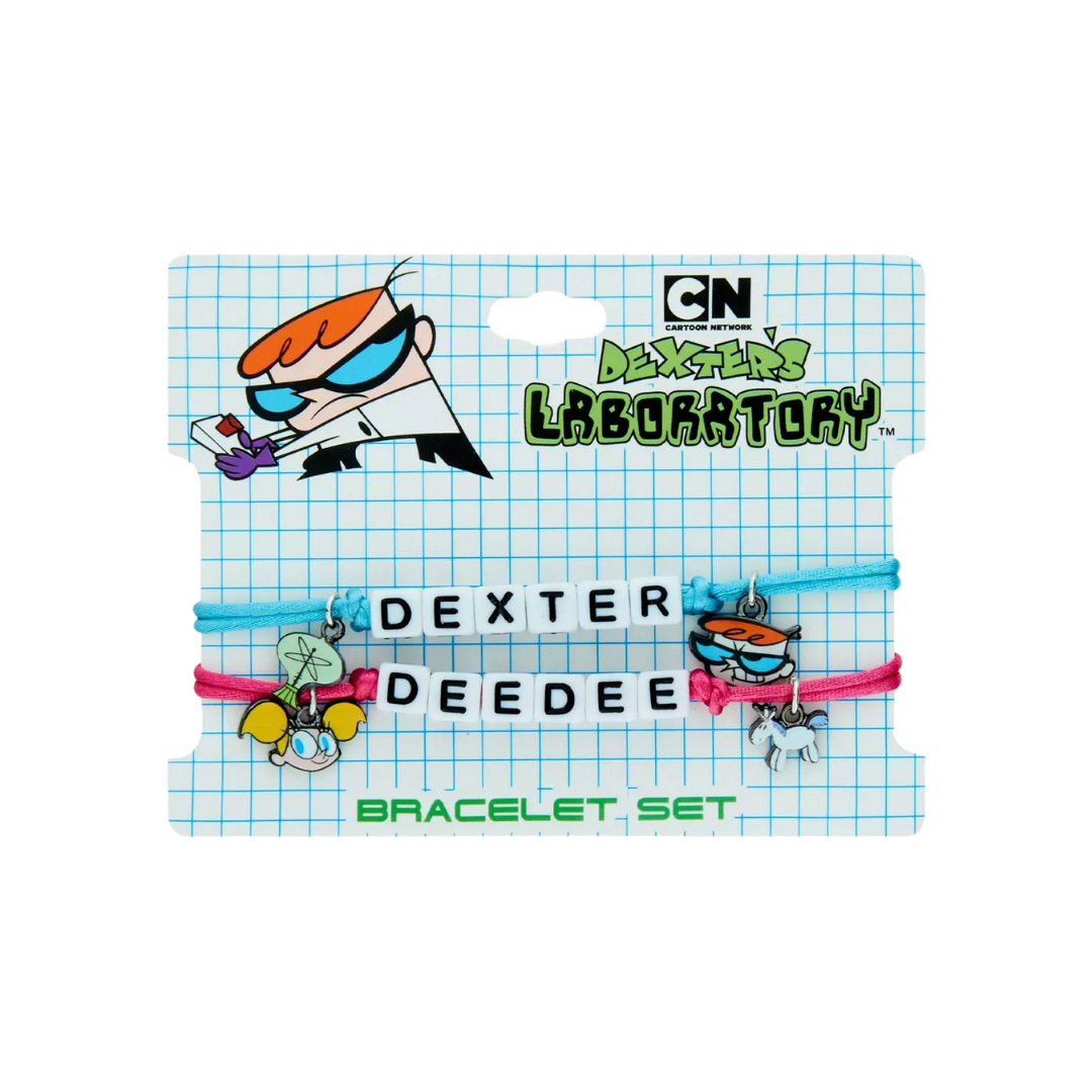 Dexter's Laboratory Dexter & Dee Dee Best Friend Cord Bracelet Set