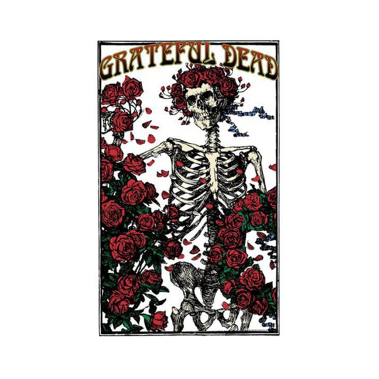 Grateful Dead Bertha & Roses Textile Poster