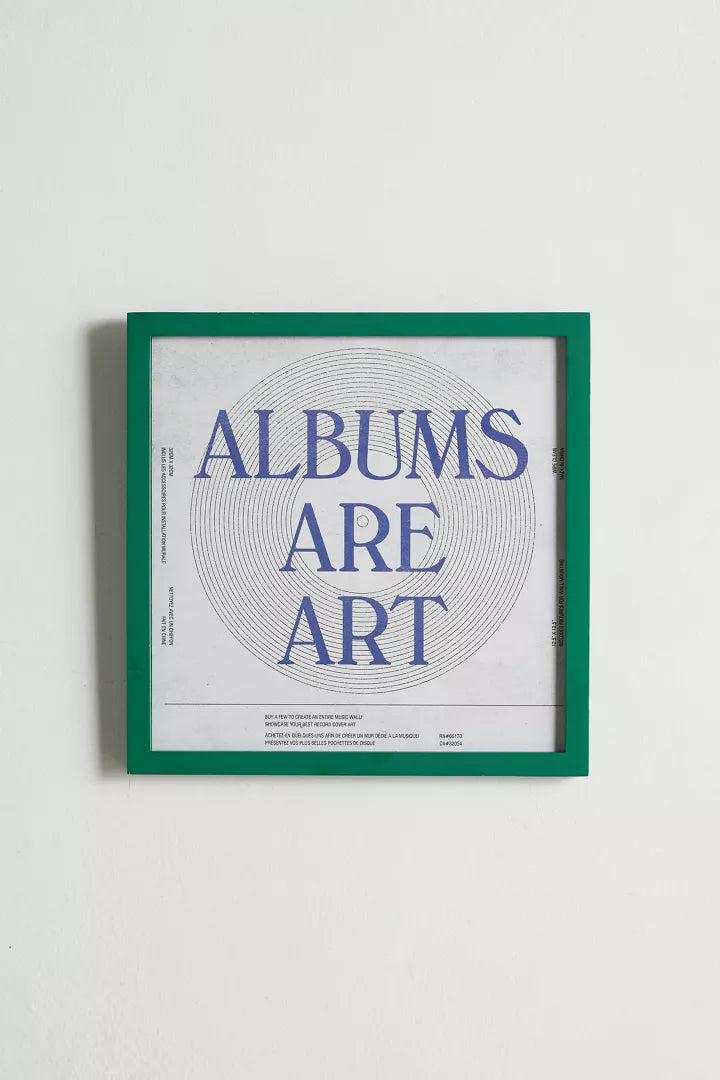 12" x 12" frame for album art green
