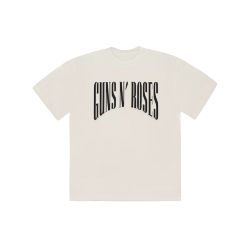Guns N' Roses Skull Flower Eyes Fit T-Shirt Front