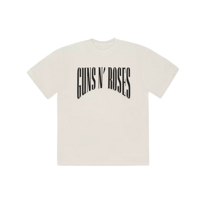 Guns N' Roses Skull Flower Eyes Fit T-Shirt Front