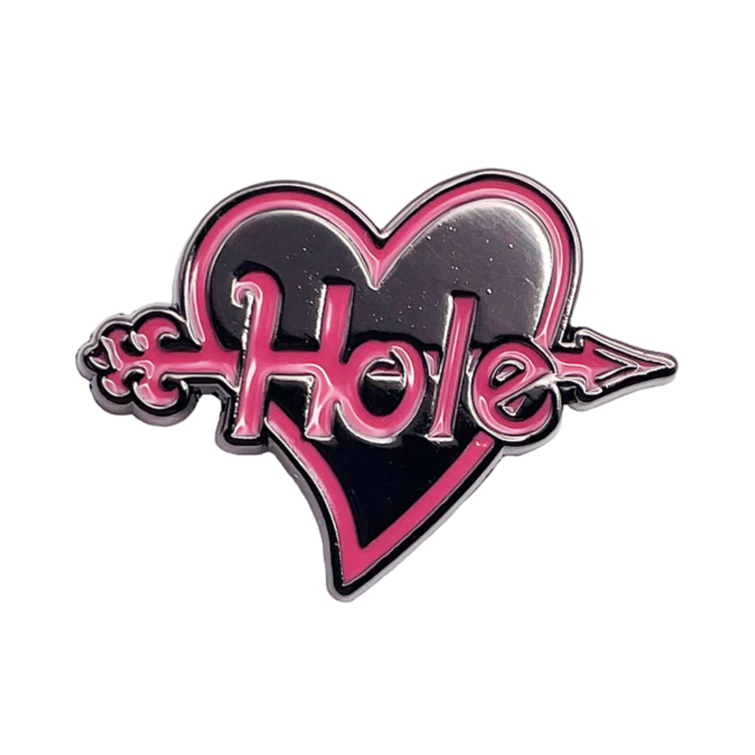 Hole Heart Logo 1.25" Enamel Pin