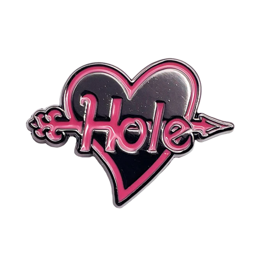Hole Heart Logo 1.25" Enamel Pin
