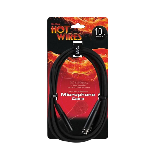 Hot Wires 10’ XLR microphone cable