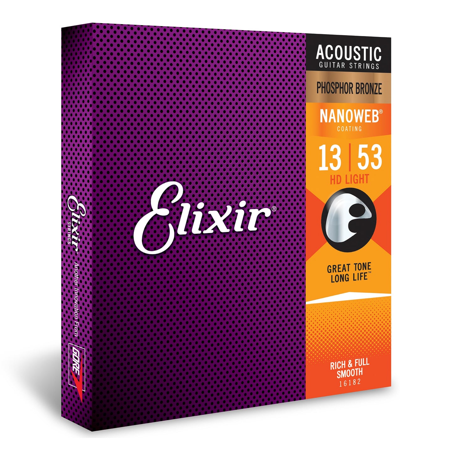 Elixir HD Light Guitar Strings Phosphor Bronze 13/53