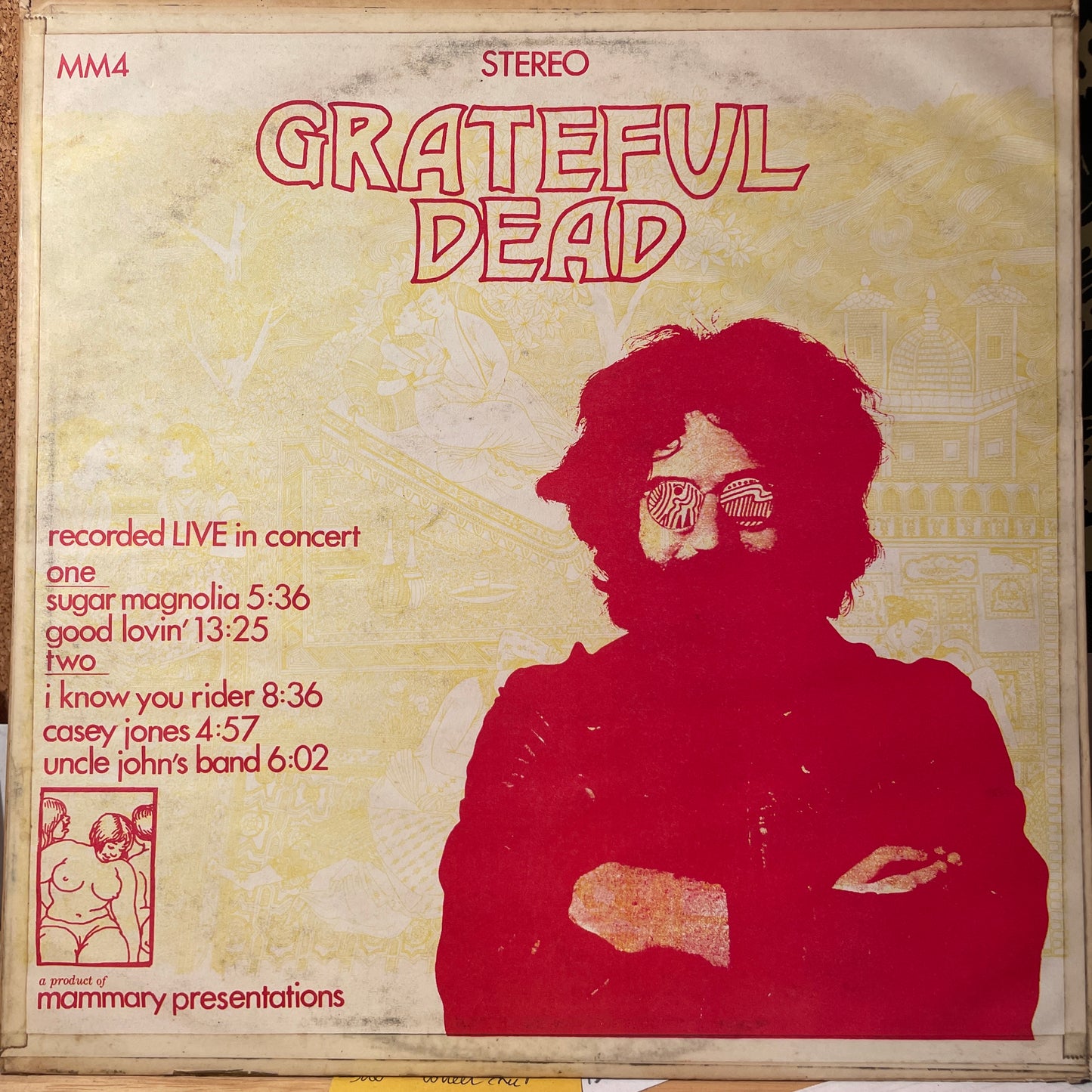 Grateful Dead - Grateful Dead Recorded Live In Concert (LP, Unofficial, Very Good Plus (VG+))