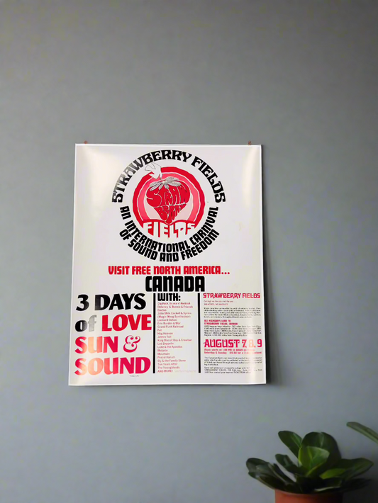Strawberry Fields Concert Poster 16" x 20"