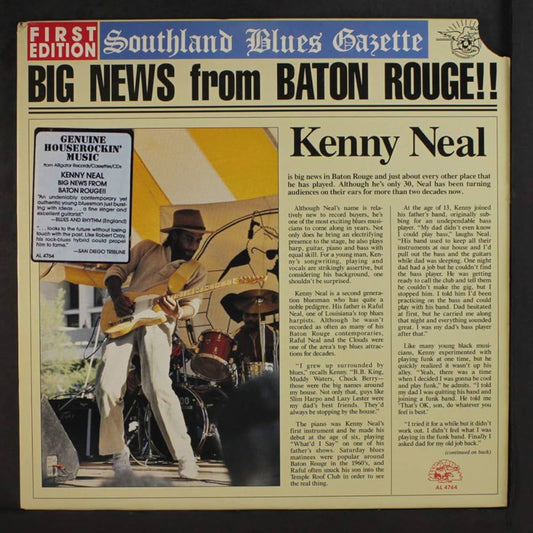 Kenny Neal - Big News From Baton Rouge! LP