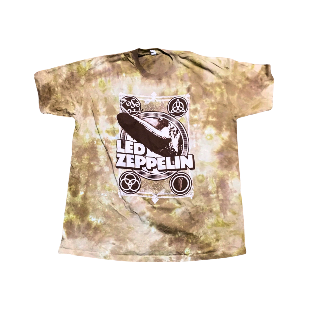 Led Zeppelin - Zeppelin I Brown Tie Dye T-Shirt