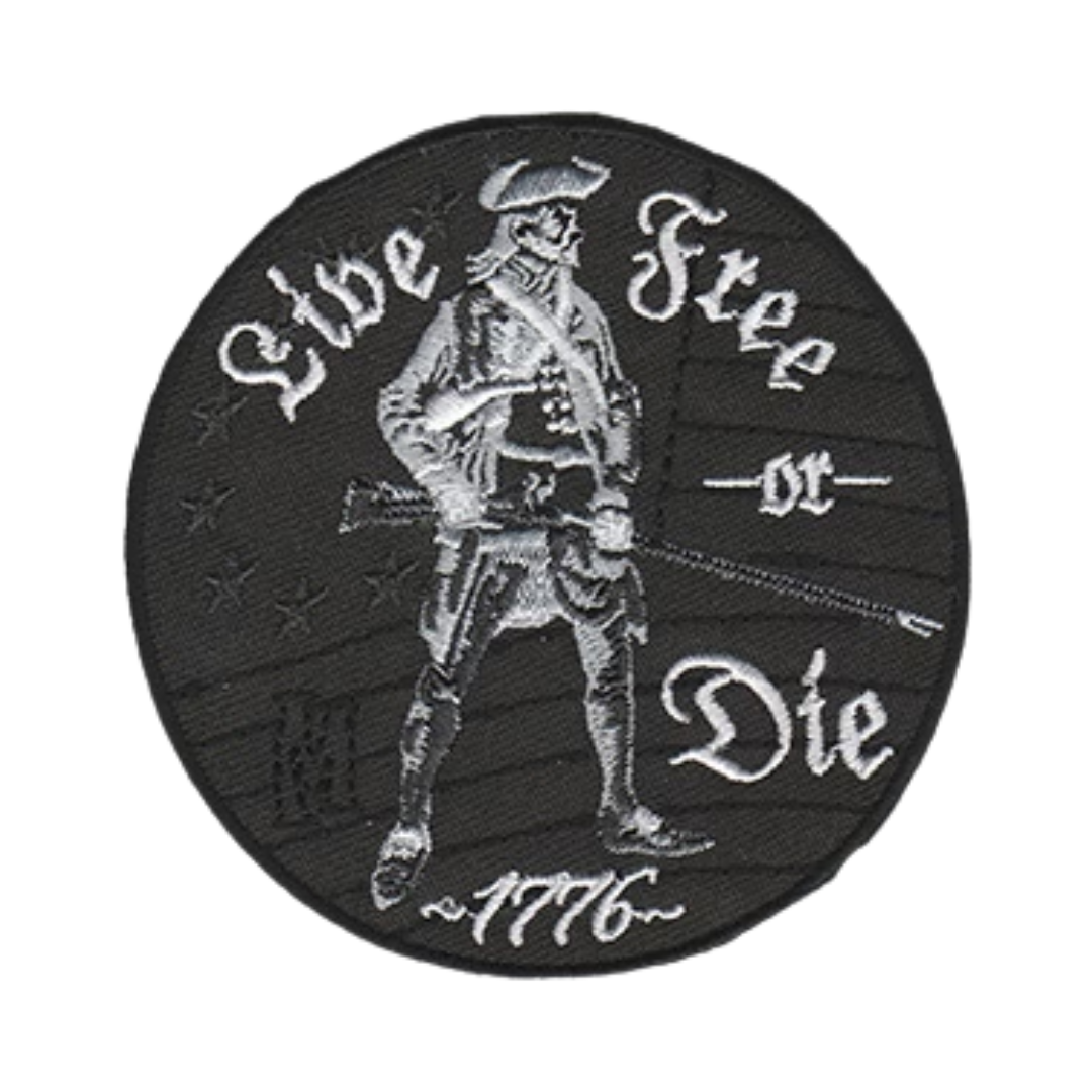 Live Free Or Die 3.25" Round Patch