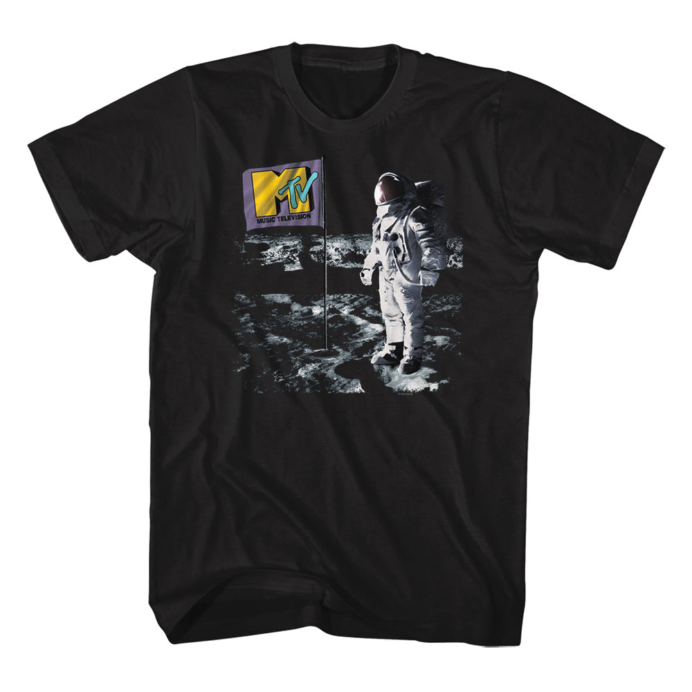 MTV Flag on Moon T-Shirt t-shirt