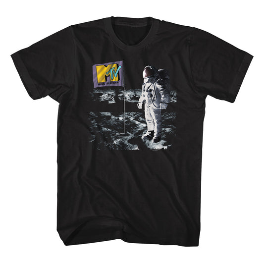 MTV Flag on Moon T-Shirt t-shirt