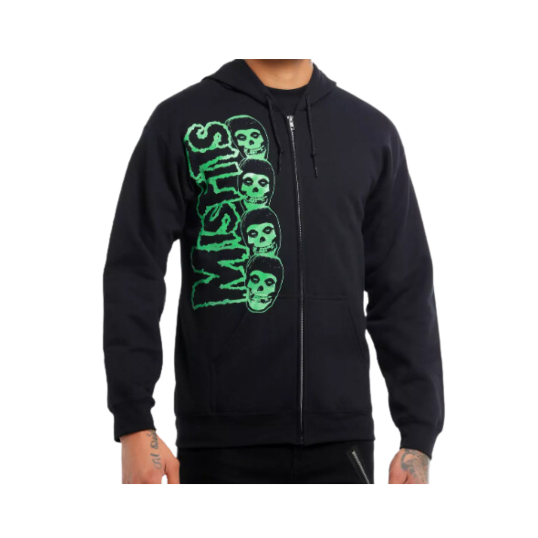 Misfits Crimson Ghost Glow-In-The-Dark Hoodie Front