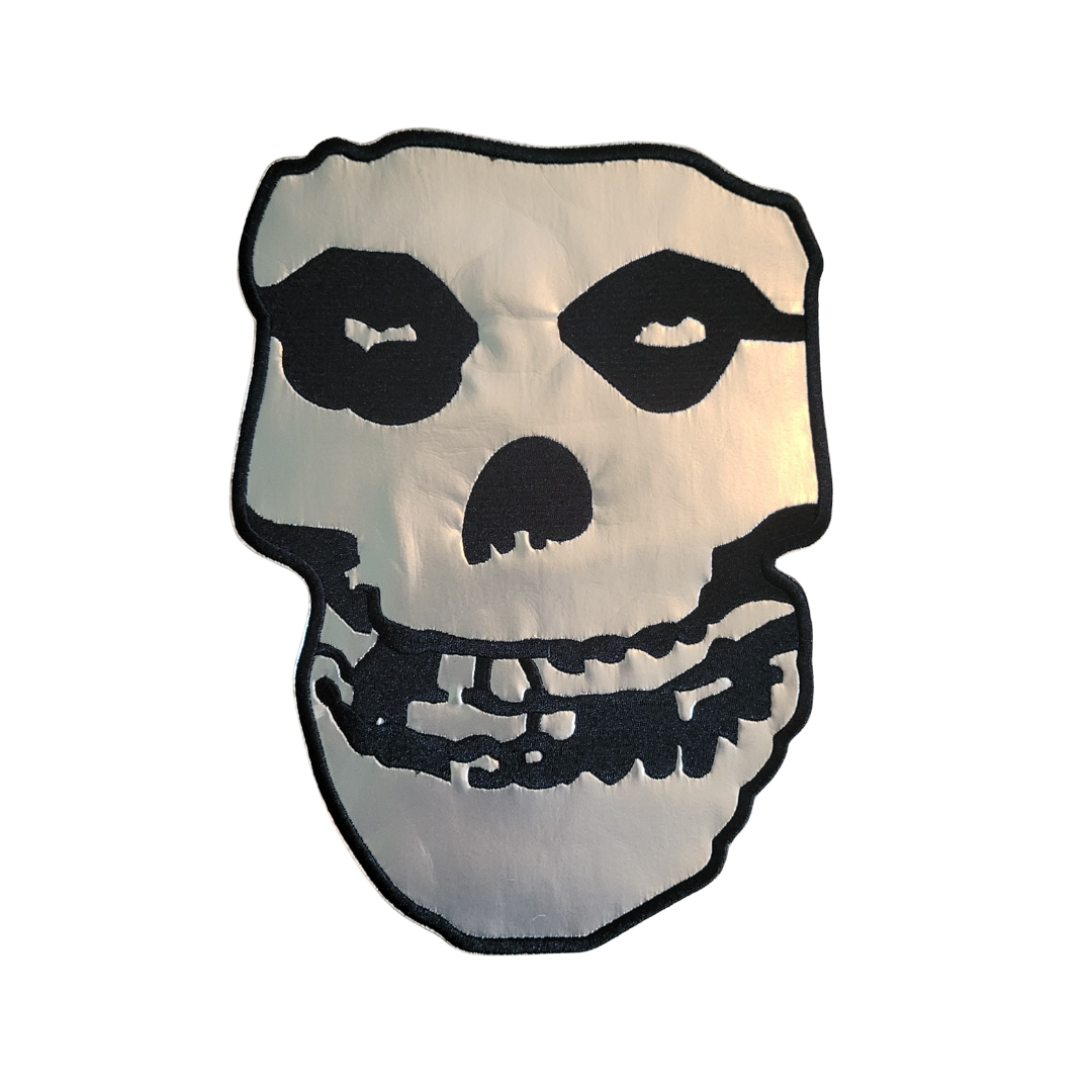 Misfits Reflective Skull Back Patch