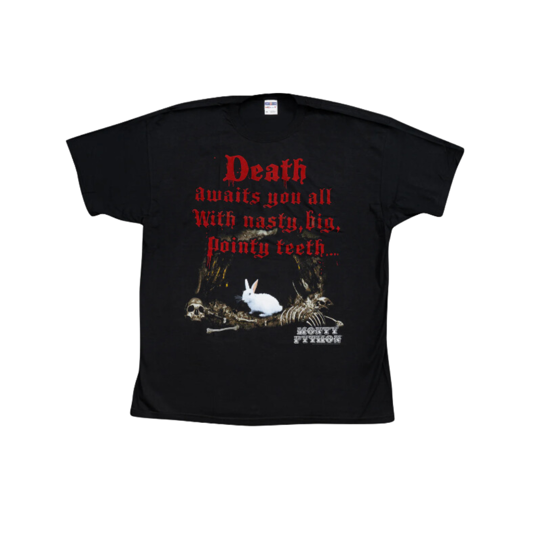 Monty Python Death Awaits You All Black T-Shirt Tee