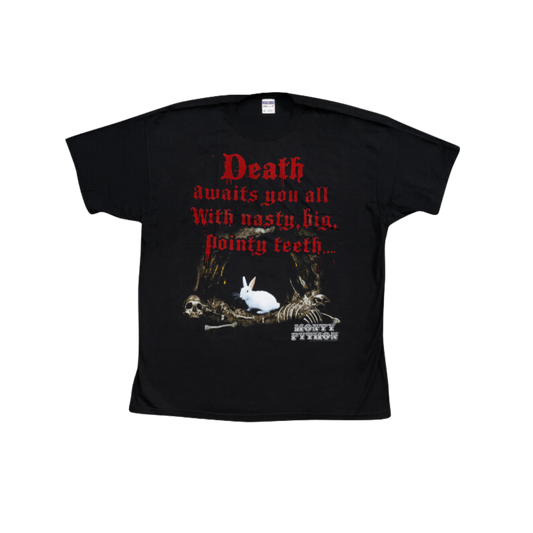 Monty Python Death Awaits You All Black T-Shirt Tee