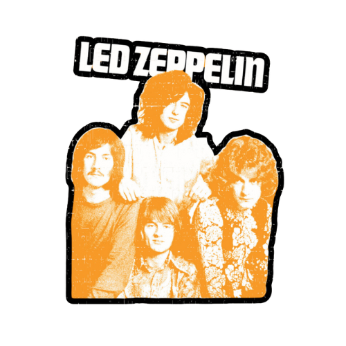 Led Zeppelin Band Pic Sticker