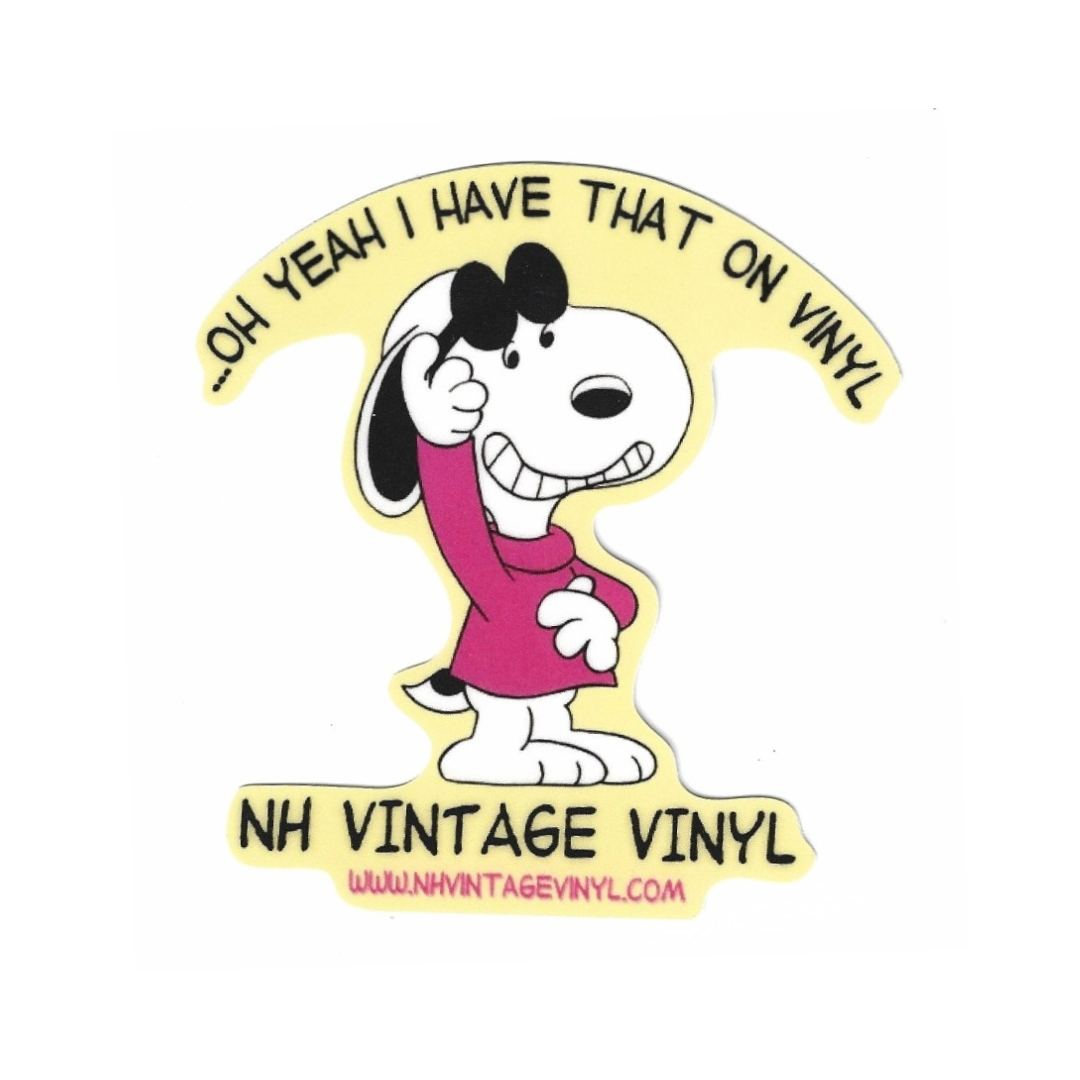 NHVV Snoopy "I have that on vinyl" Sticker
