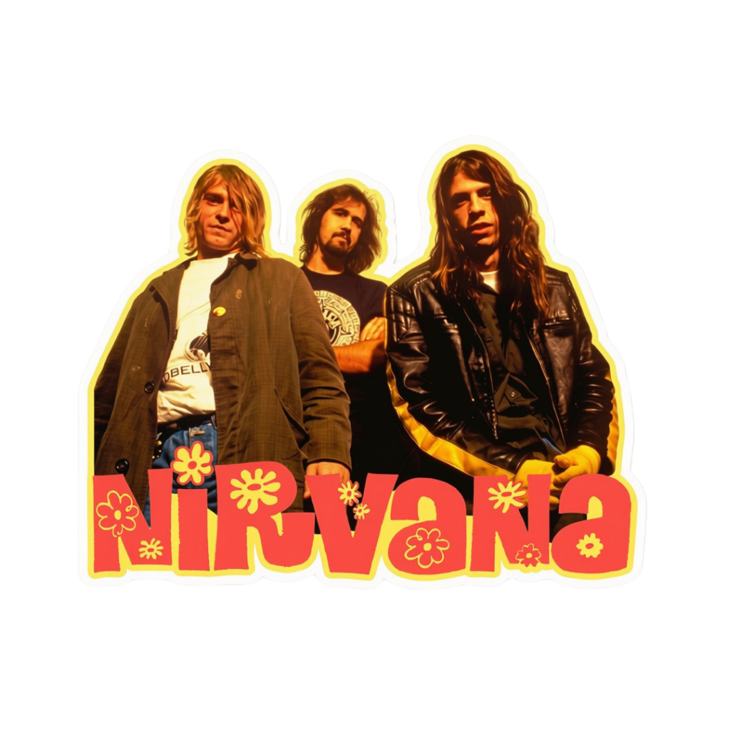Nirvana Flower Logo Sticker