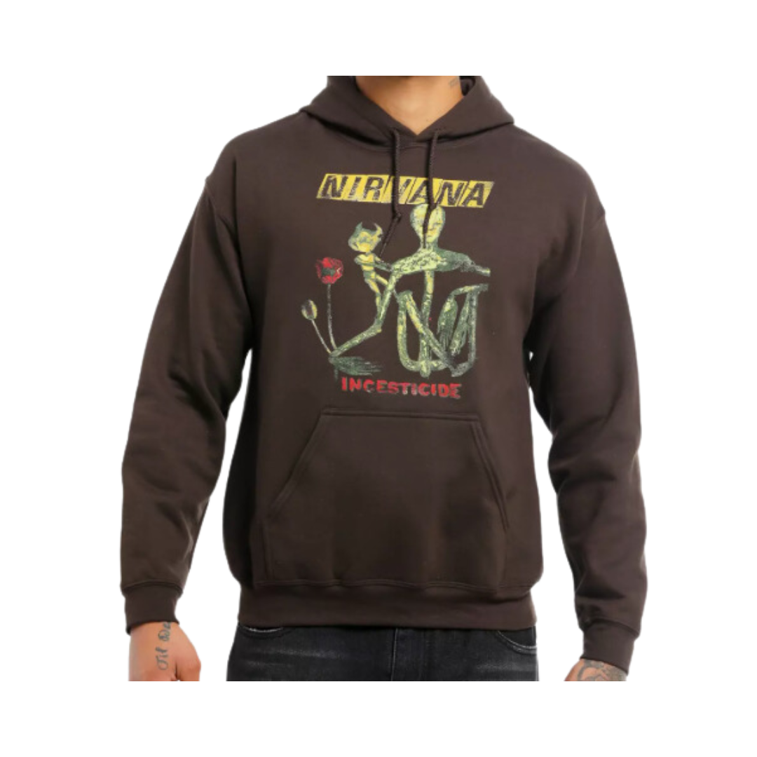 Nirvana Incesticide Brown Hoodie