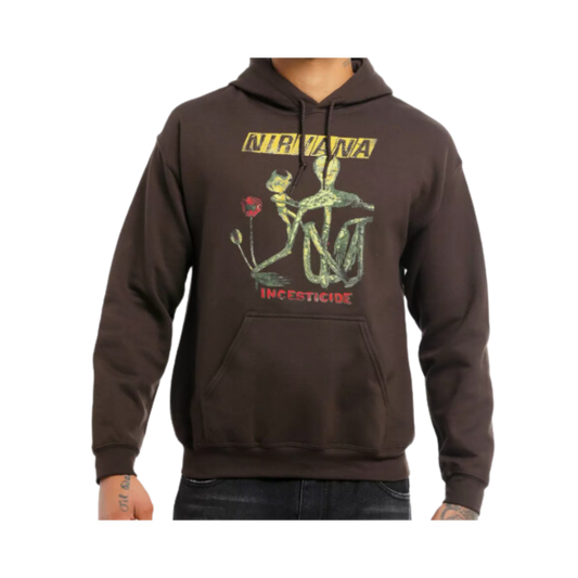 Nirvana Incesticide Brown Hoodie