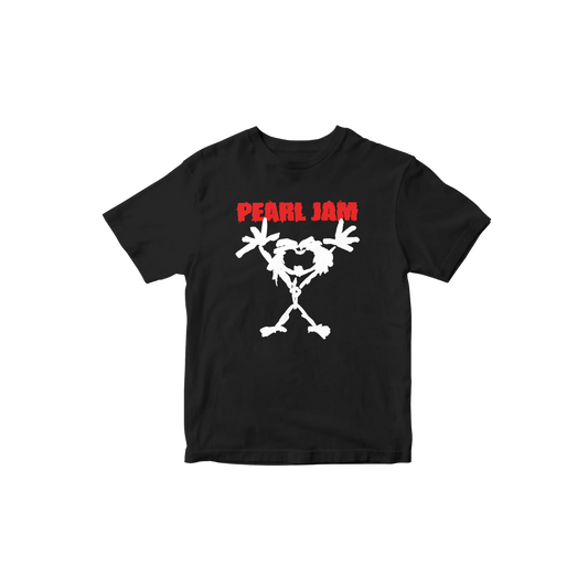 Black Pearl Jam stick guy shirt