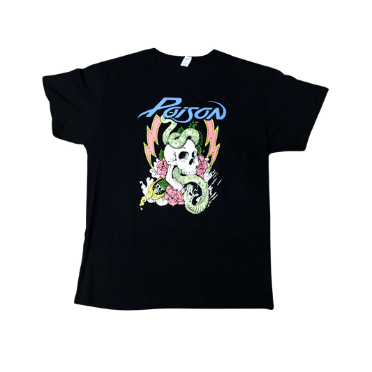 Poison - Skull & Snake Logo T-Shirt