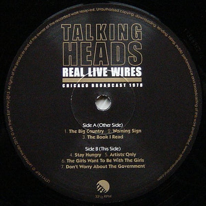 Talking Heads - Real Live Wire Chicago Broadcast 1978 (2LP, Unofficial, Very Good Plus (VG+))