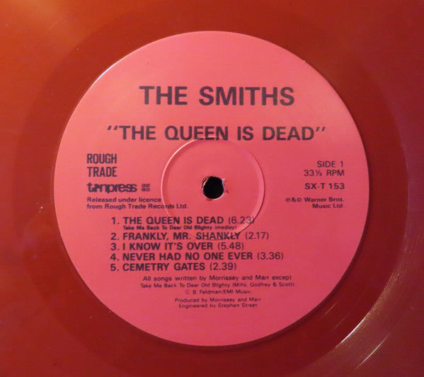 The Smiths - The Queen Is Dead (LP, Unofficial, Red, Very Good Plus (VG+))