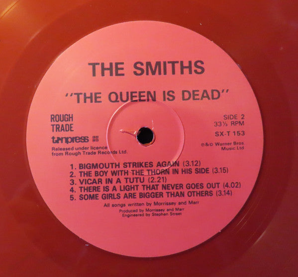The Smiths - The Queen Is Dead (LP, Unofficial, Red, Very Good Plus (VG+))