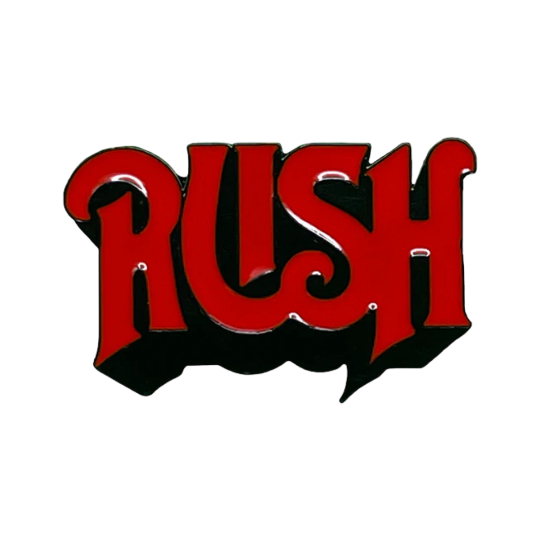 Red 'RUSH' logo on a white background