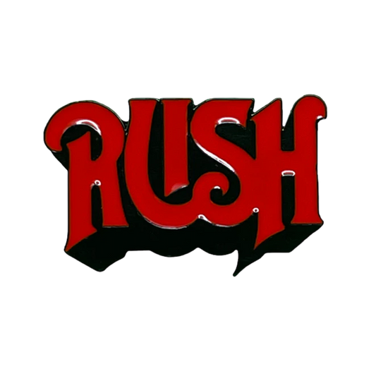 Red 'RUSH' logo on a white background