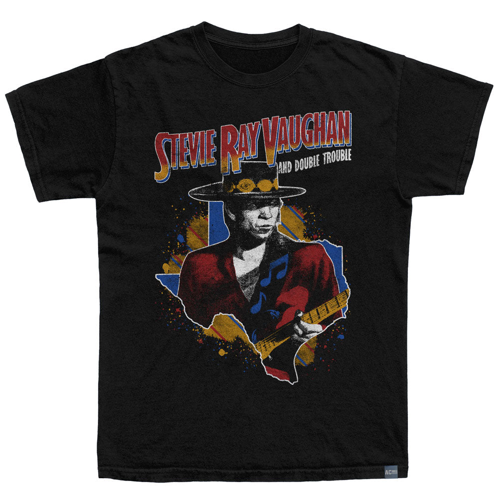 Stevie Ray Vaughan Guitar and Texas T-Shirt t-shirt
