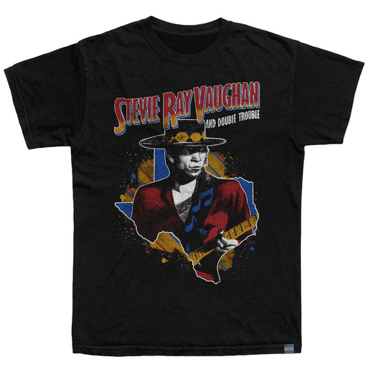 Stevie Ray Vaughan Guitar and Texas T-Shirt t-shirt