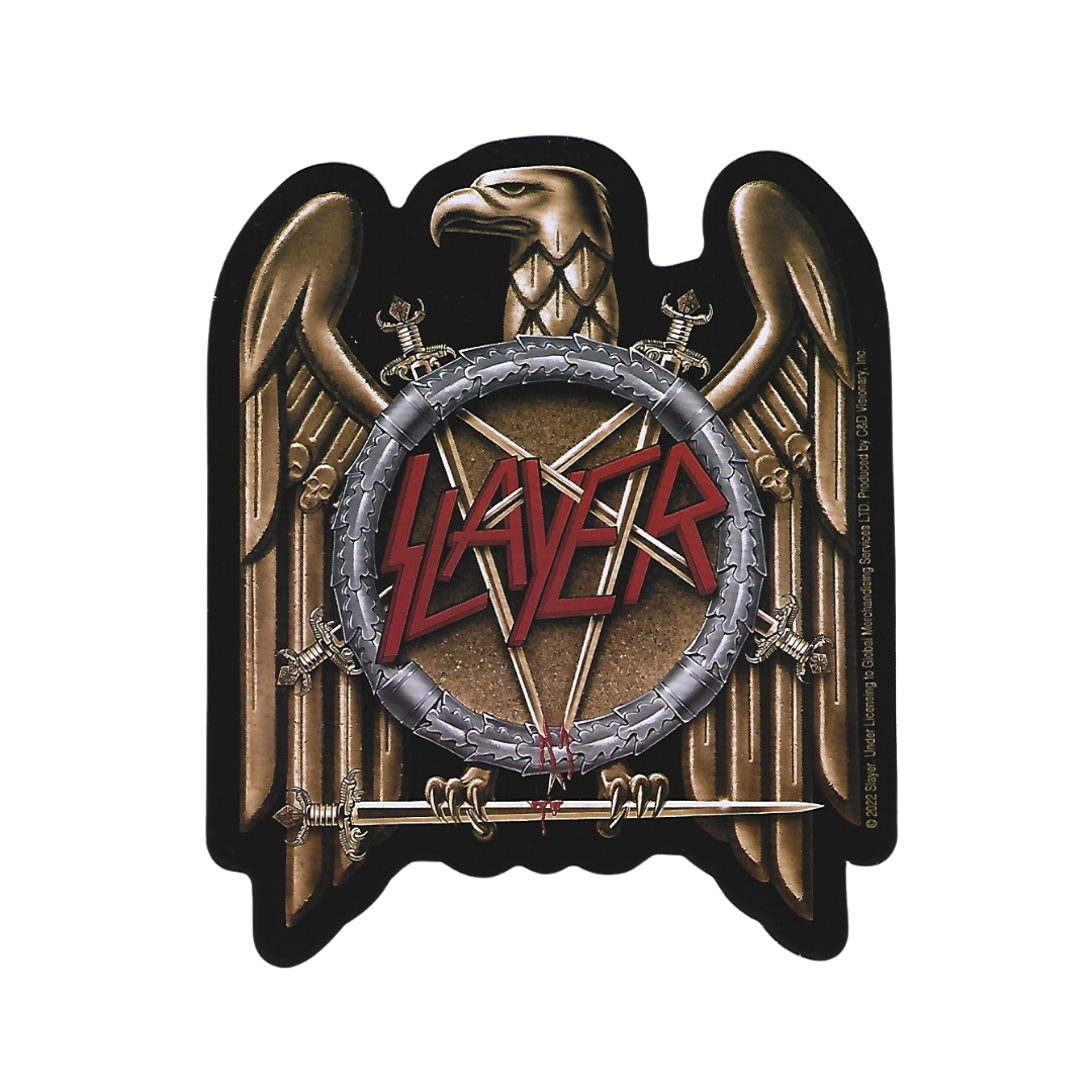 Slayer Logo Sticker Slayer Band Eagle Logo Vintage Slayer Eagle Lgo Rock Band Concert Tour
