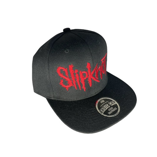 Black cap with red 'Slipknot' logo on a white background