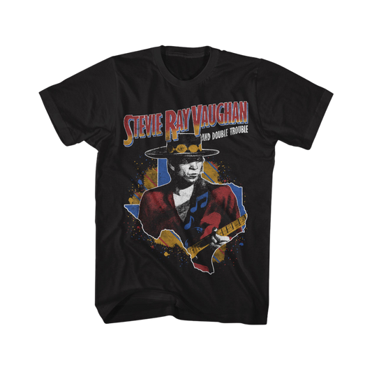 Stevie Ray Vaughan Guitar and Texas T-Shirt