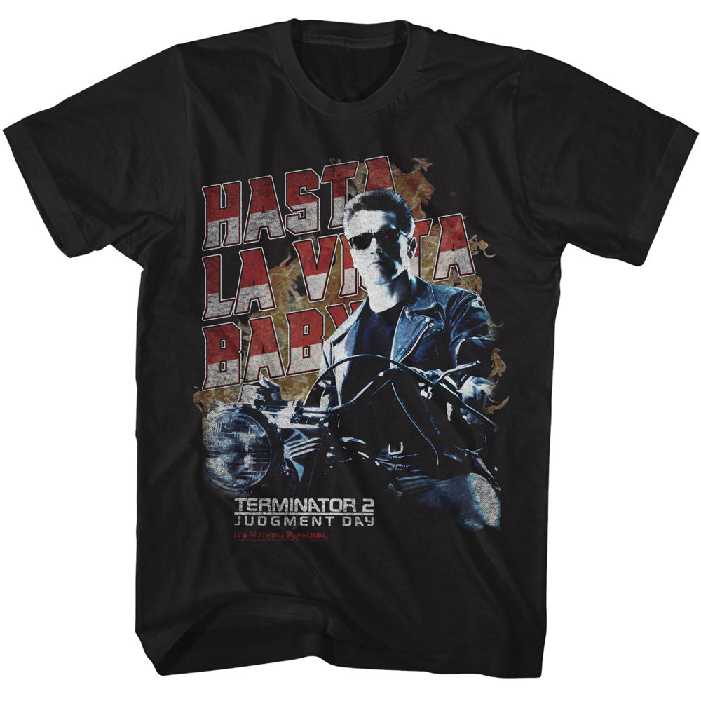 Terminator 2 Hasta La Vista Motorcycle T-Shirt t-shirt
