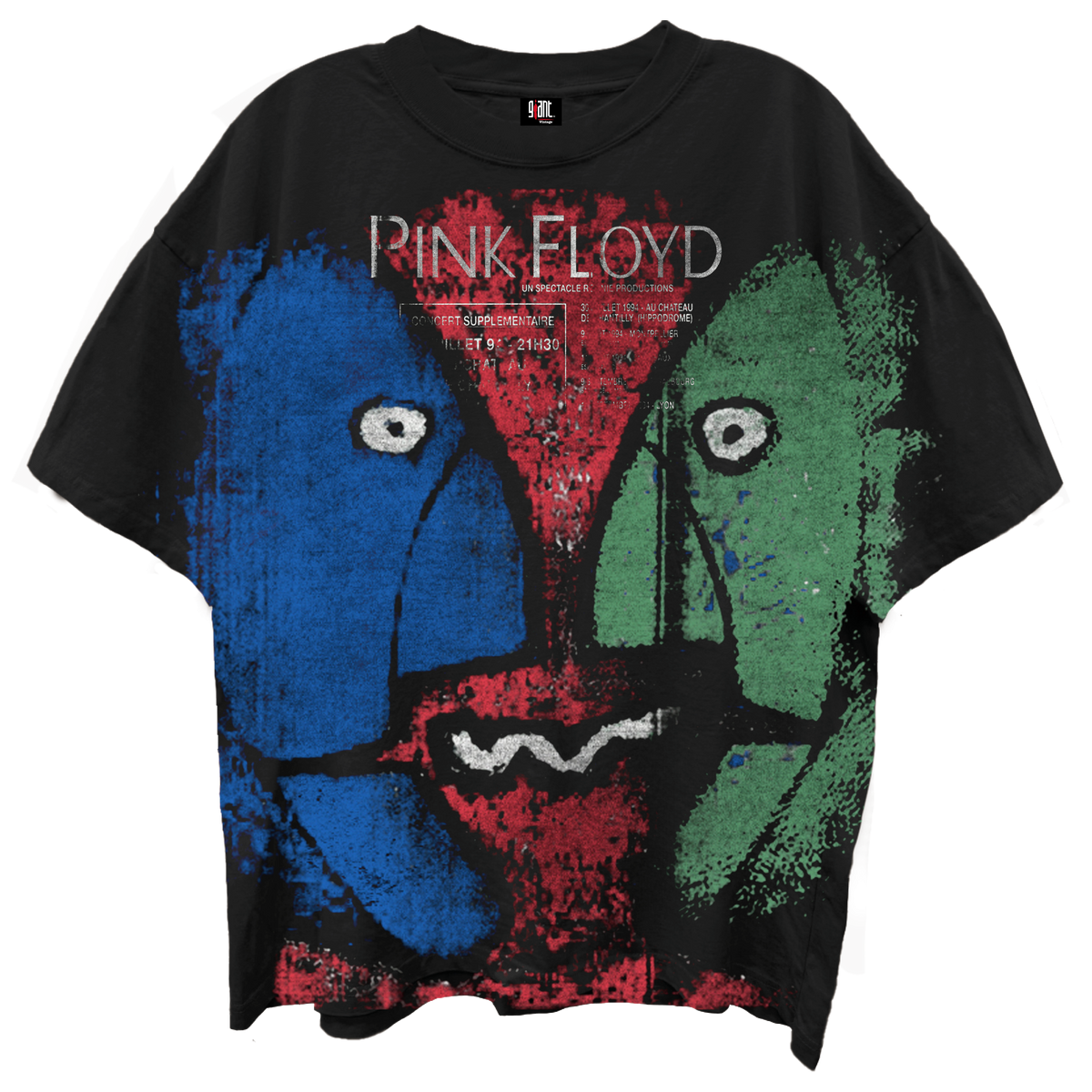 Giant Vintage Pink Floyd Division Bell Limo Black T-Shirt