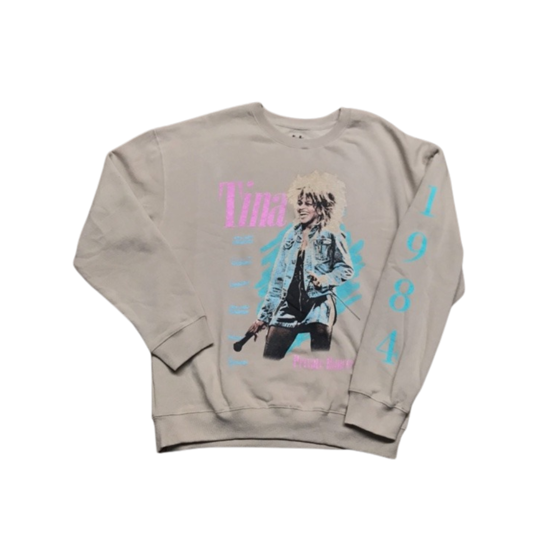 Tina Turner 1984 Beige Sweatshirt