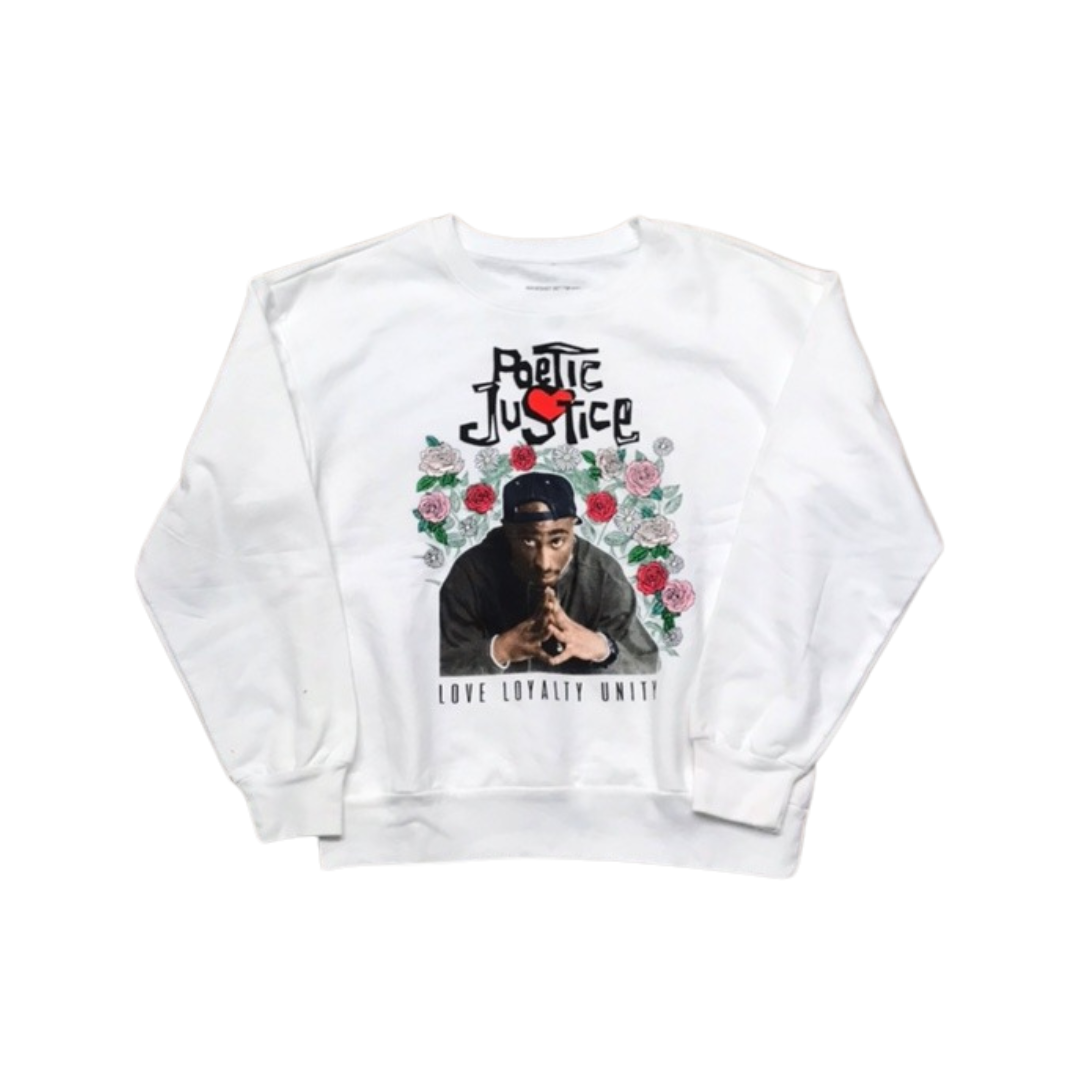 Tupac - Poetic Justice White Sweatshirt