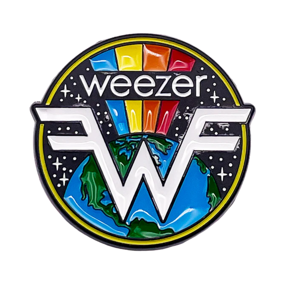 Weezer Earth Logo 1.25" Enamel Pin