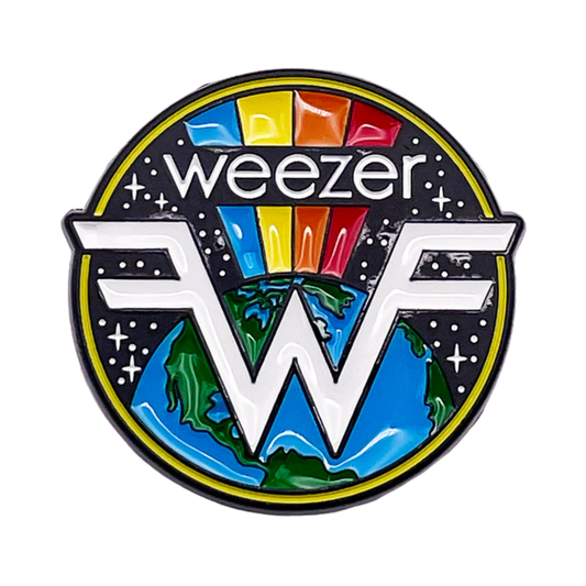 Weezer Earth Logo 1.25" Enamel Pin