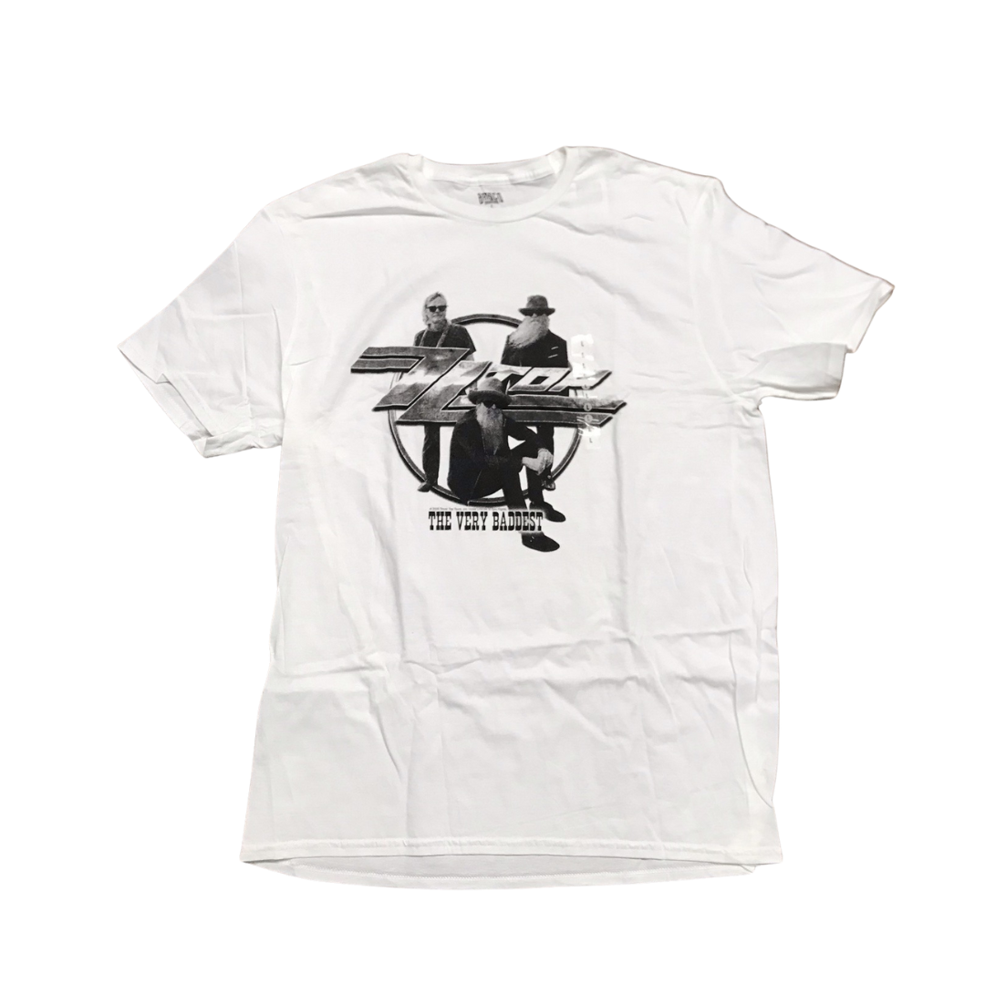 ZZ Top- The Very Baddest White T-Shirt